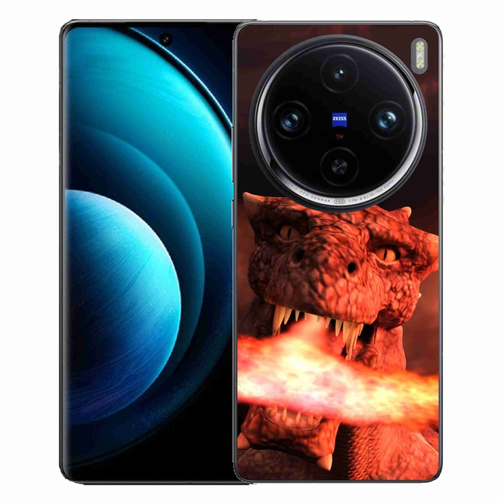 Zselés borítás mmCase a Vivo X100 Pro 5G készülékhez - sárkány