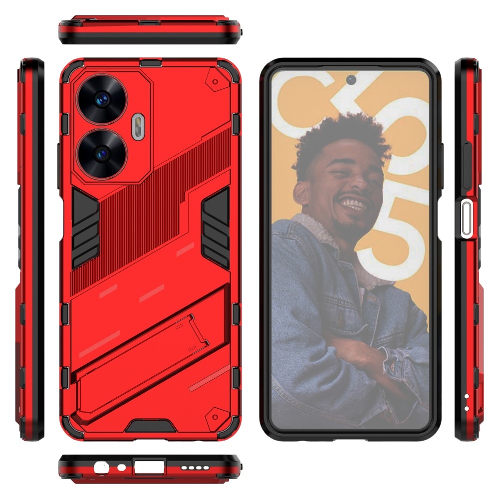 Tartós borítás a Realme C55 készülékhez - piros