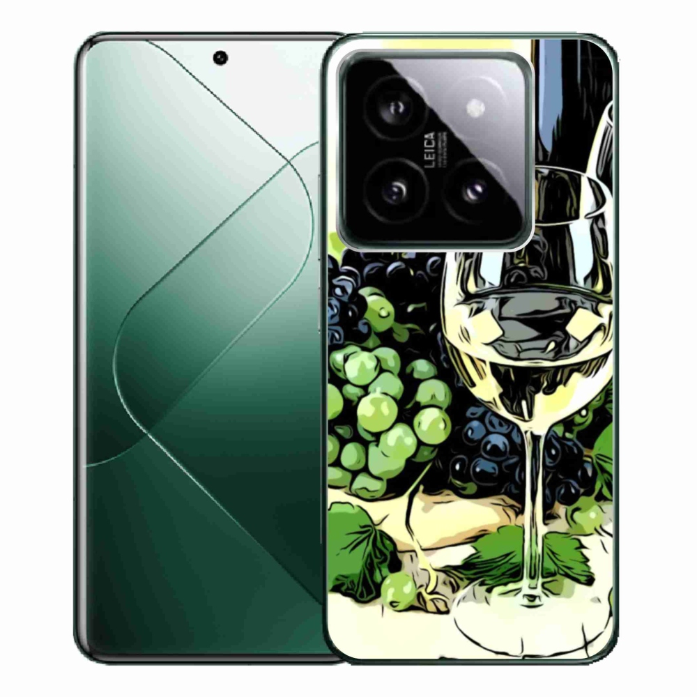 Gél borítás mmCase a Xiaomi 14 Pro számára - pohár bor