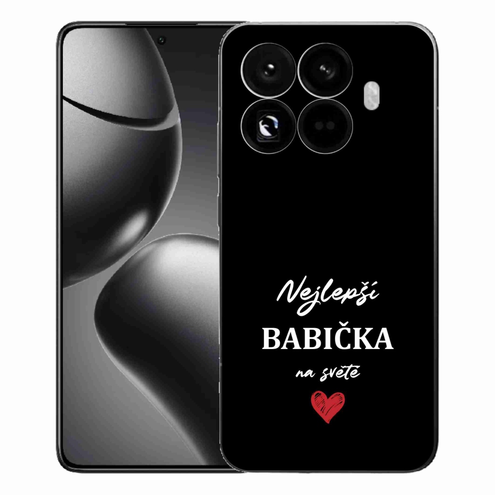 Gél borítás mmCase a Xiaomi 15T Pro számára - Best Grandma 1 fekete háttérrel