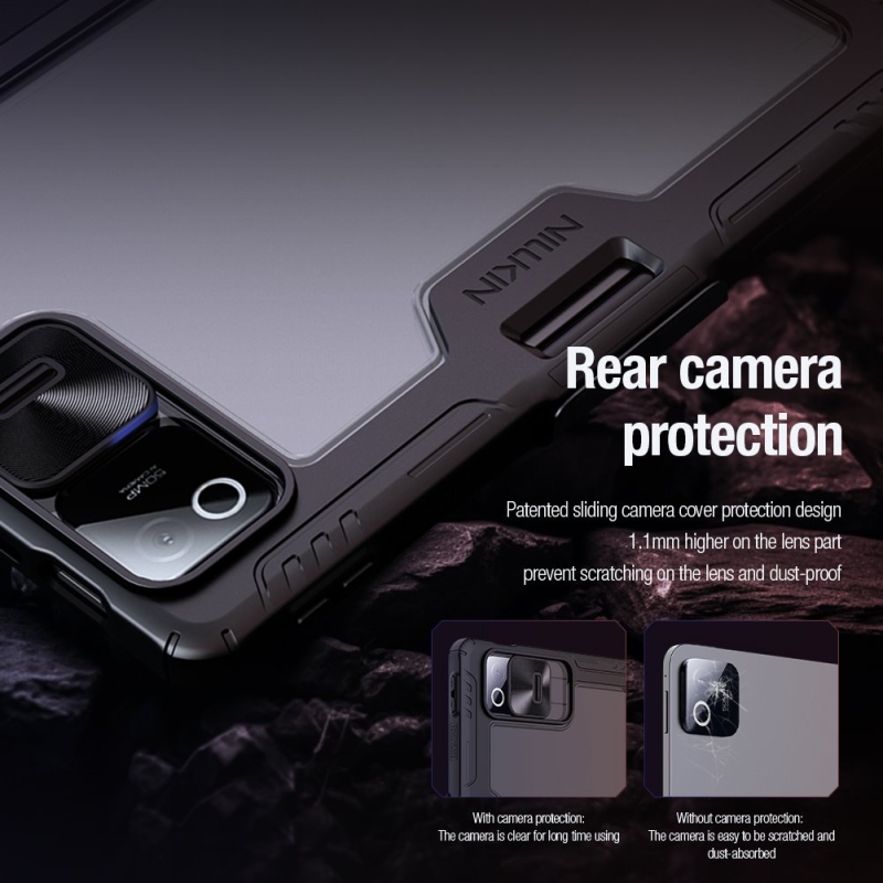 Nillkin Bumper PRO Védő állvány tok Multi-angle a Xiaomi Pad 8/8 Pro fekete színűhöz