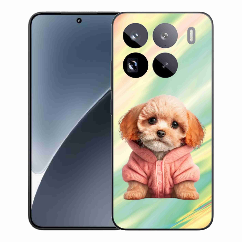 Gél borítás mmCase a Xiaomi 15 Pro - pulóveres kiskutya számára