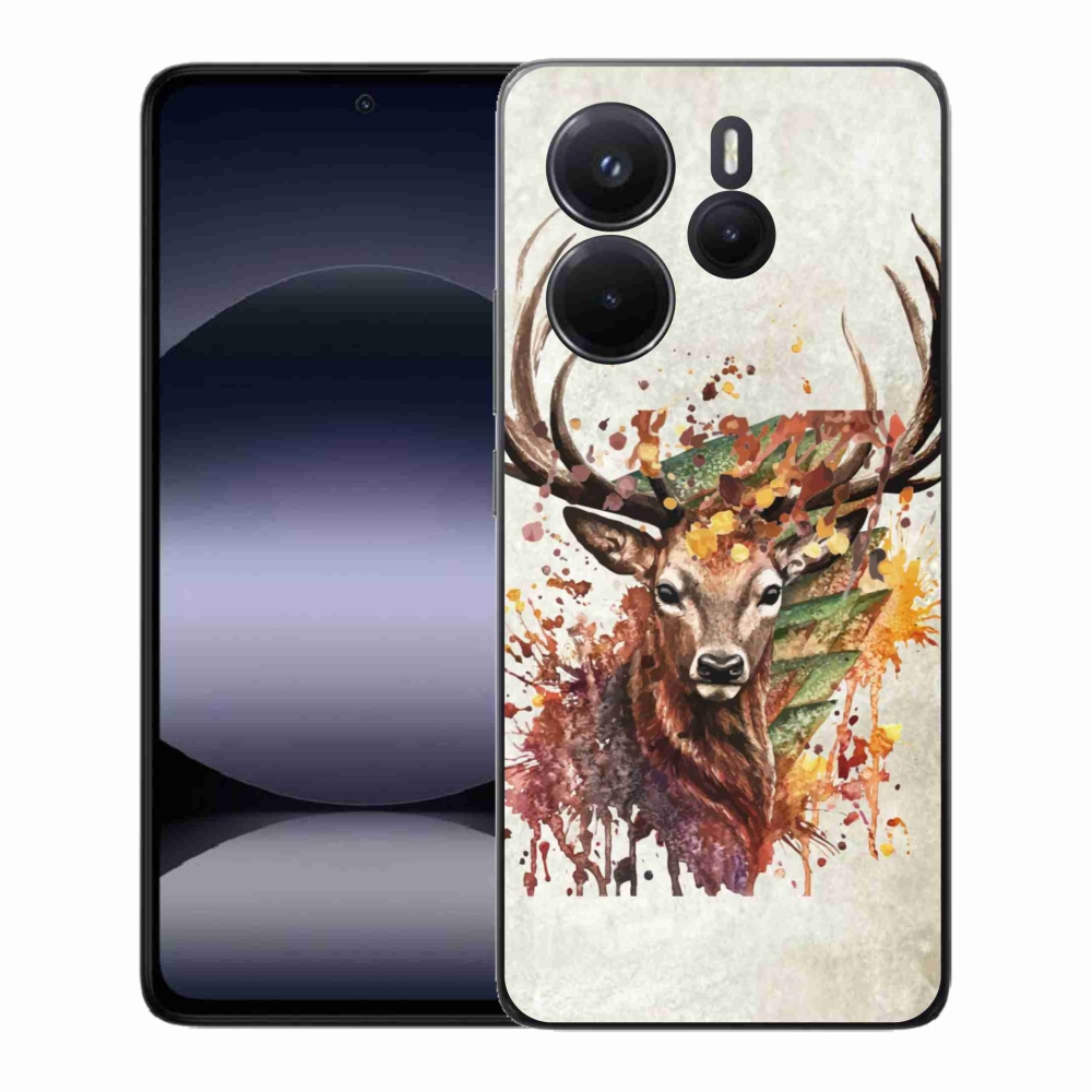 Gél borítás mmCase a Xiaomi Redmi Note 14-hez - szarvas 1