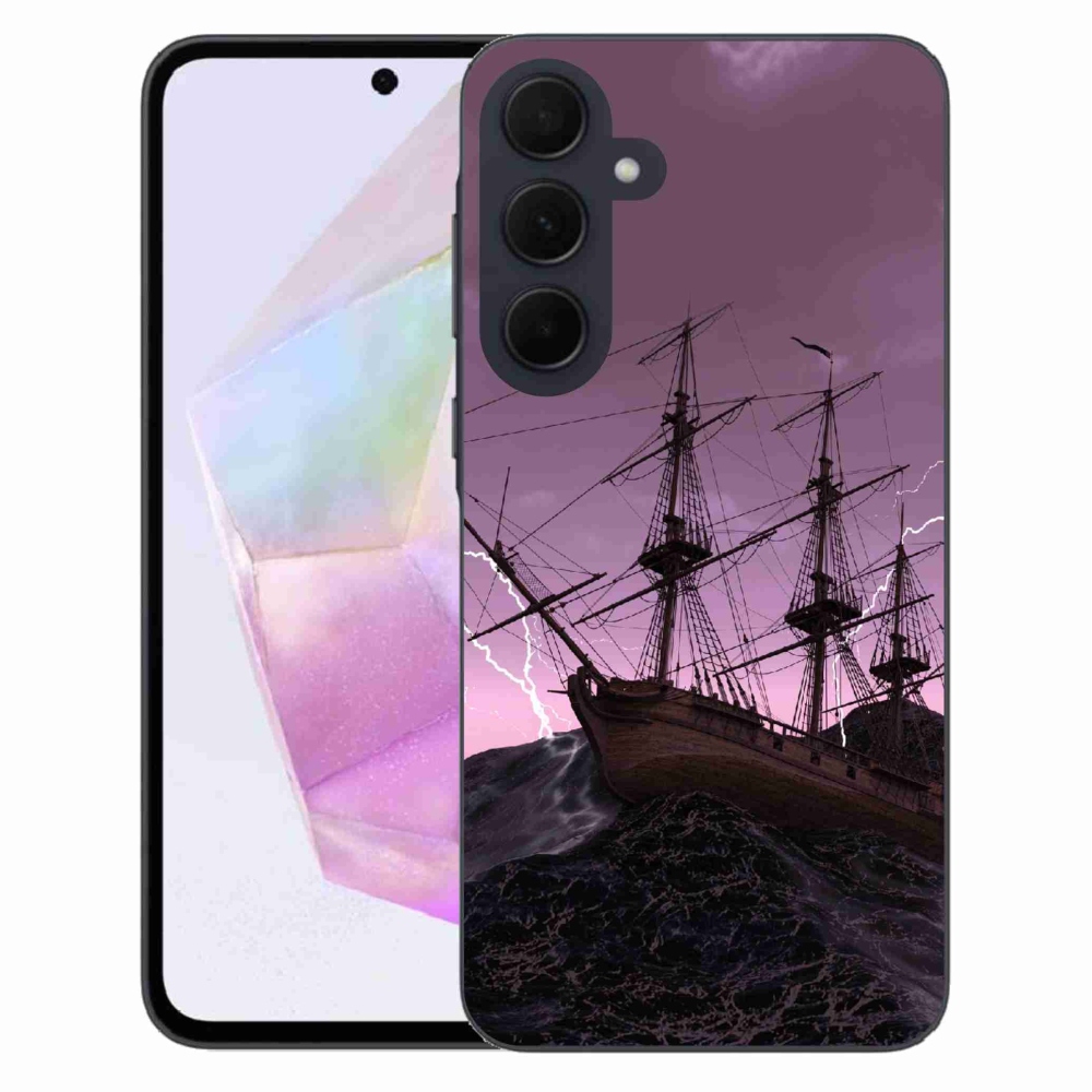 Zselés borítás mmCase Samsung Galaxy A35 5G - hajó a viharban
