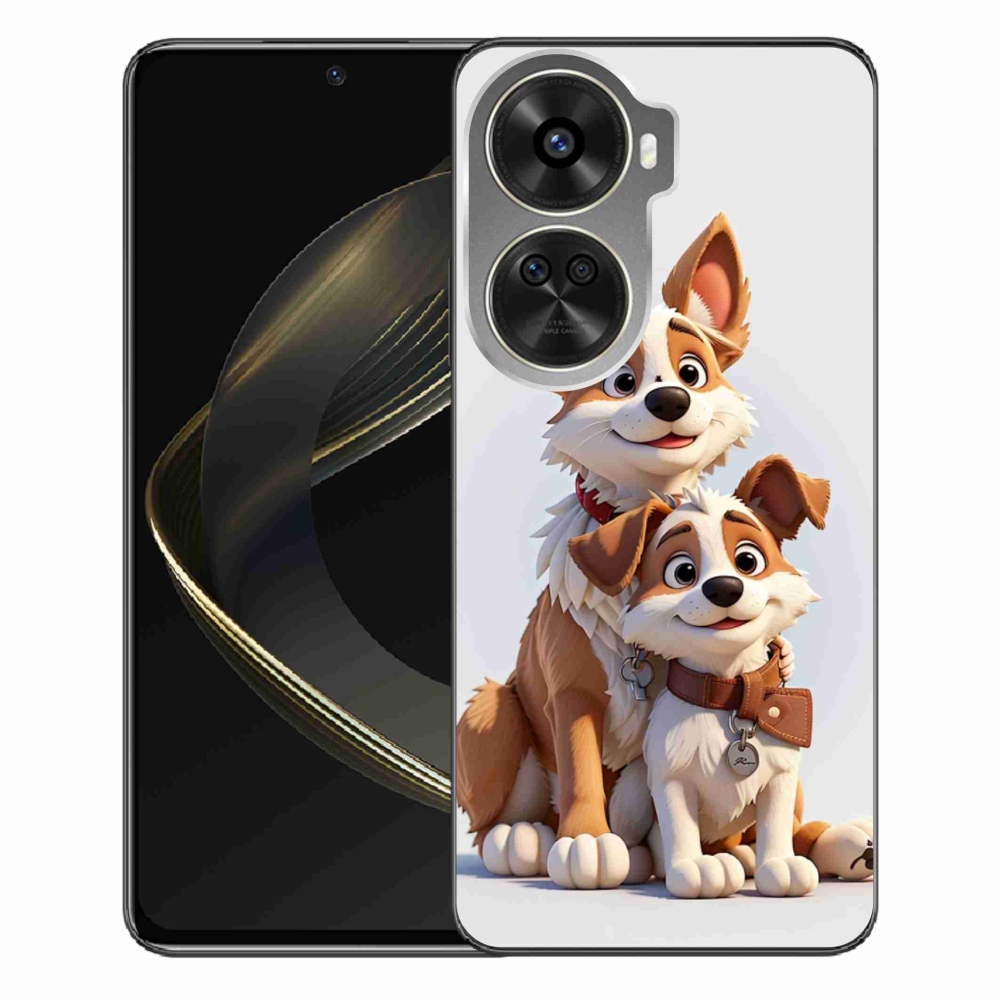 Gél borítás mmCase a Huawei Nova 12 SE-hez - kutyák rajzolása