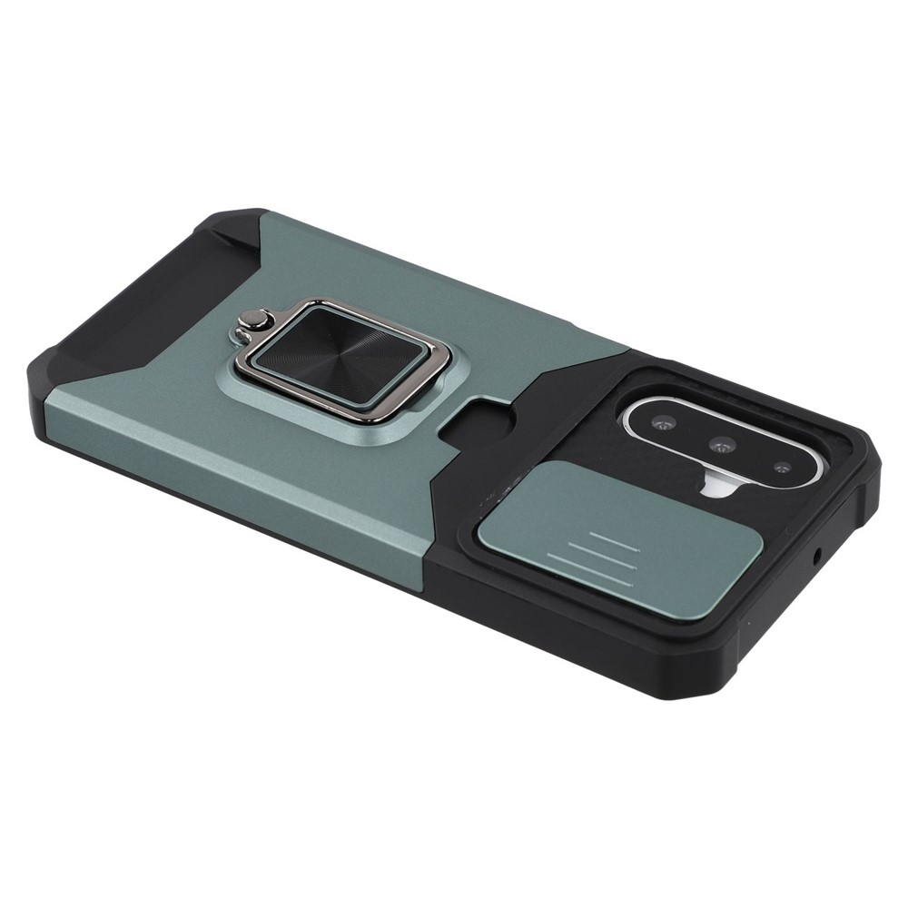 Tartós, strapabíró borítás Samsung Galaxy A17 4G/5G/A26 5G készülékhez - zöld színű