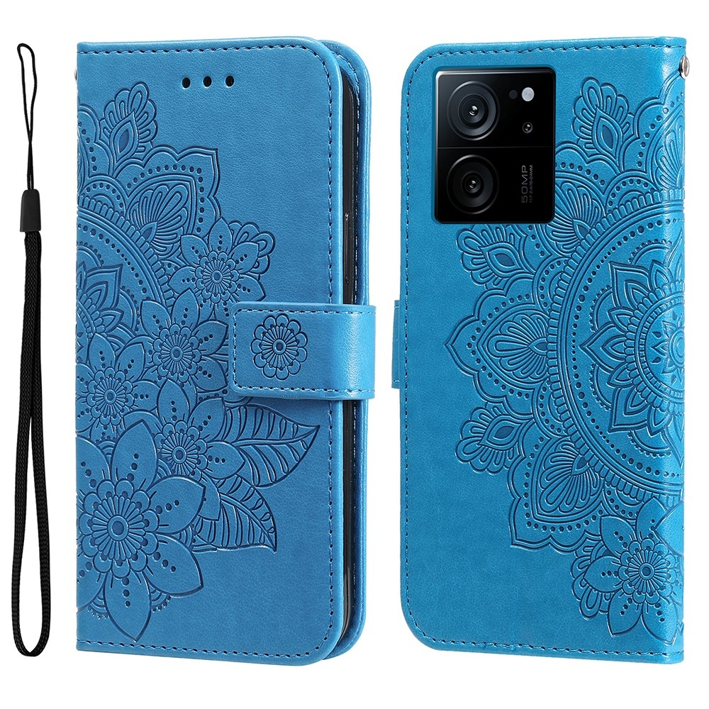 Mandala könyv tok Xiaomi 13T/13T Pro készülékhez - kék