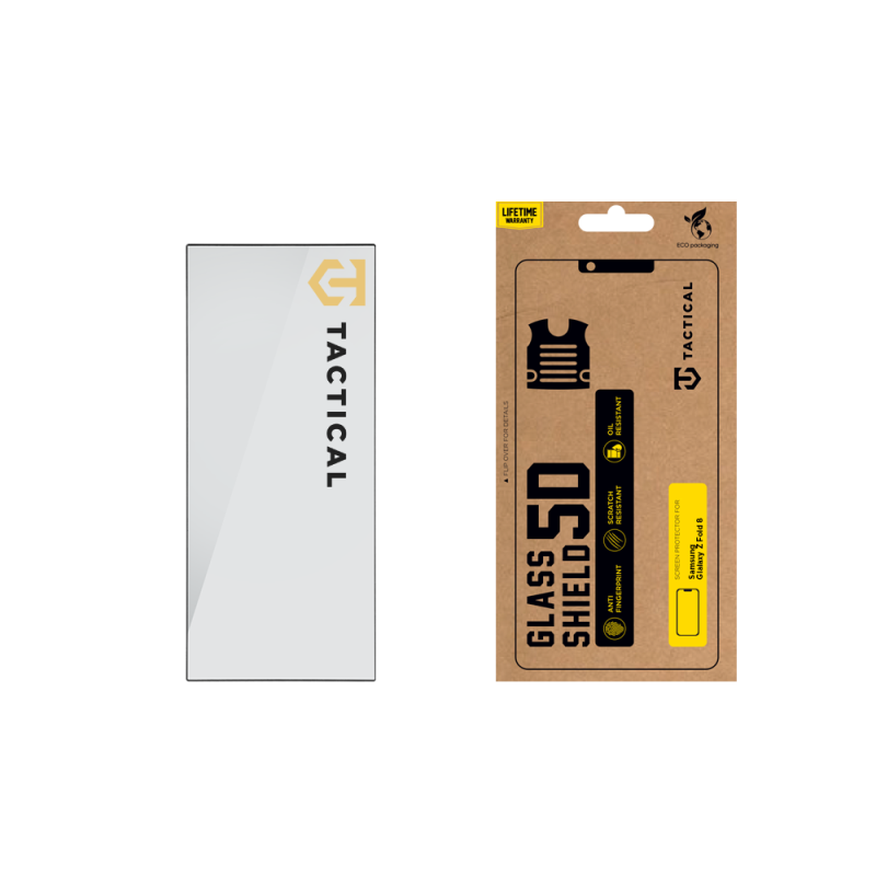 Tactical Glass Shield 5D üveg a Samsung Galaxy Z Fold 8-hoz, Ultra Black (külső) 