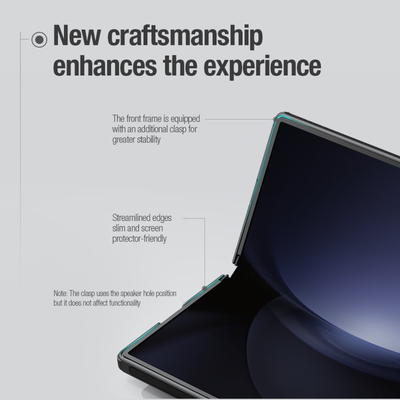 Nillkin Super Frosted FOLD hátlap a Samsung Galaxy Z Fold 6-hoz Fekete fekete