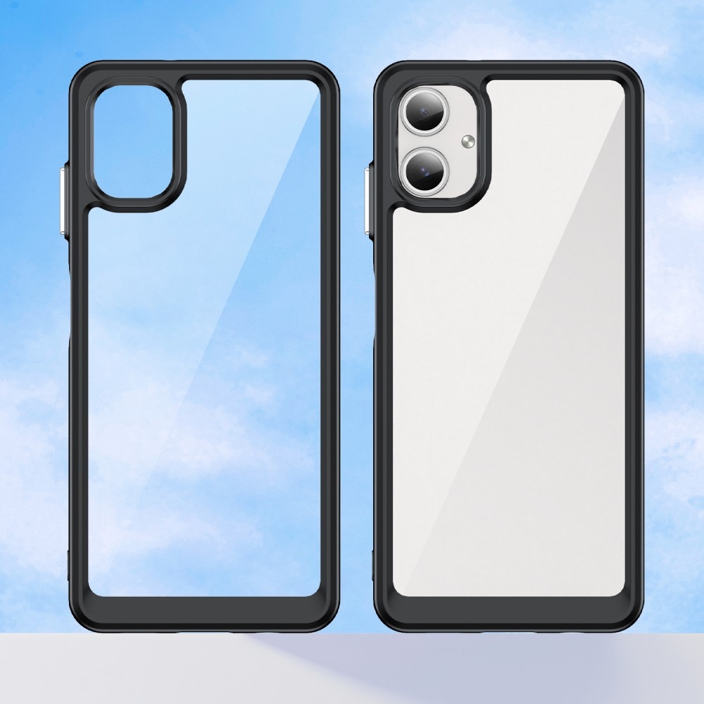 Gél tok fix hátlappal Samsung Galaxy A06 4G készülékhez - fekete