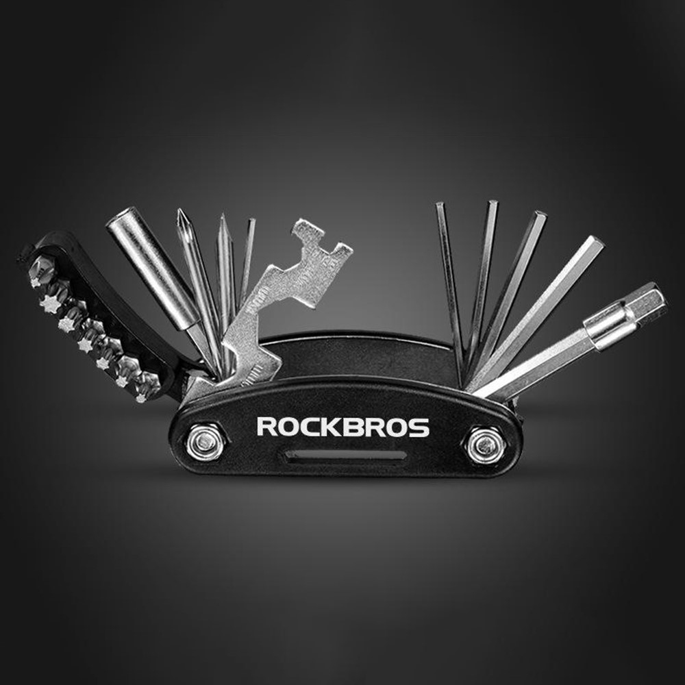 Kompakt 16 az 1-ben kerékpárszerszám a gyors kerékpárjavításhoz