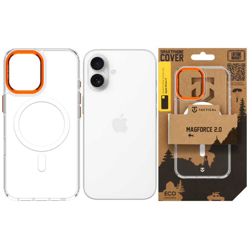 Tactical MagForce 2.0 tok az Apple iPhone 17-hez, narancssárga