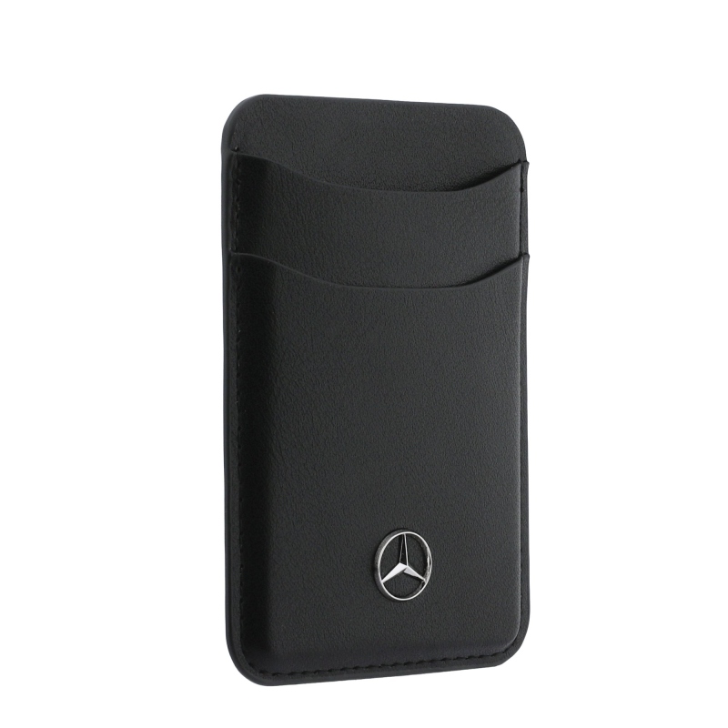 Mercedes PU bőr MagSafe kártyatartó pénztárca fekete