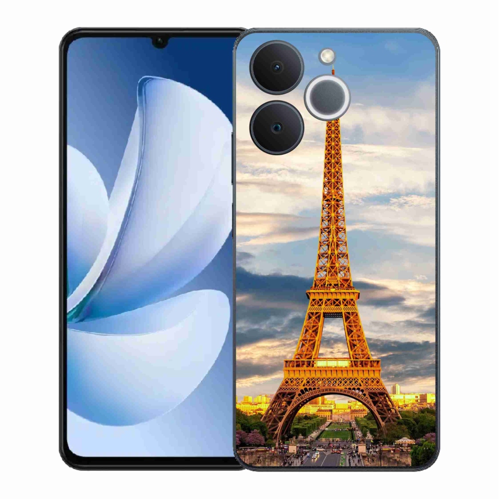 Gél borítás mmCase a Realme Note 70T számára - eiffel torony 3