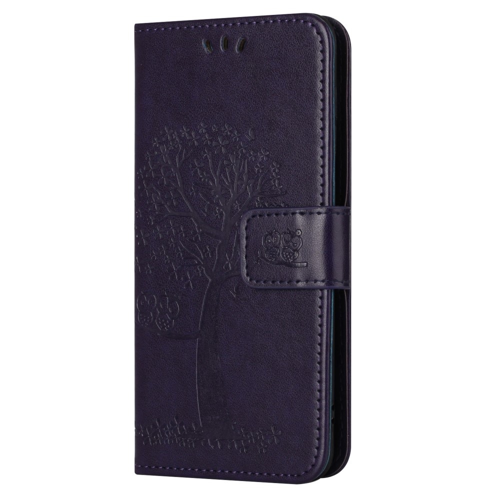 Fa könyvtáska a Honor 200 Lite 5G-hez - sötétlila