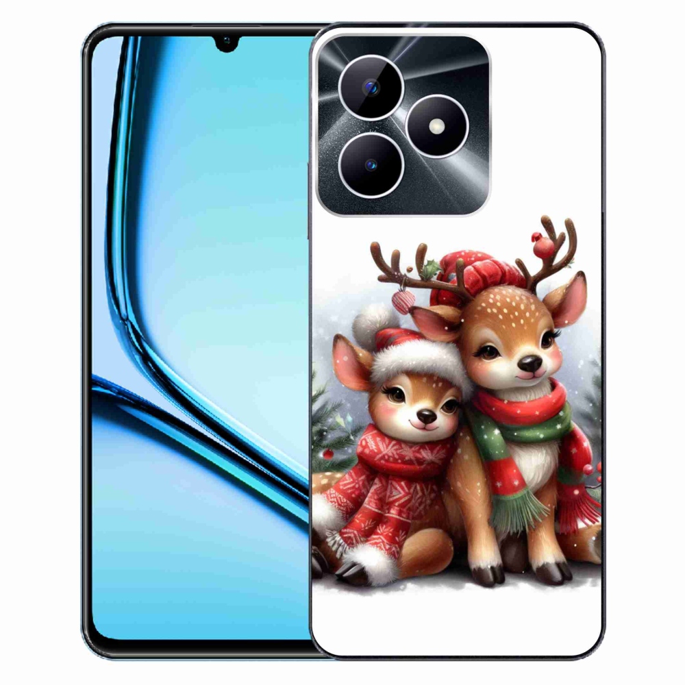 Gél borítás mmCase a Realme Note 50 készülékhez - karácsonyi rénszarvas