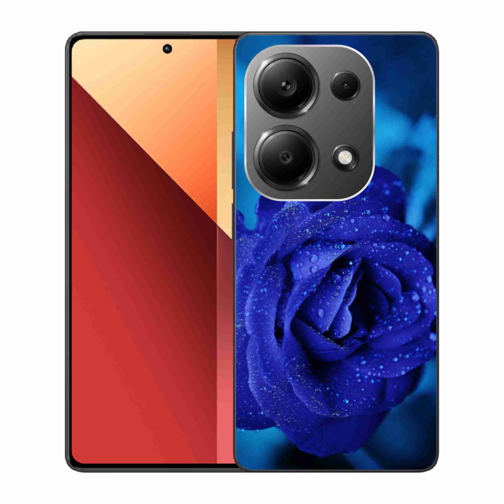 Gél tok mmCase a Xiaomi Redmi Note 13 Pro 4G/Poco M6 Pro számára - kék rózsa