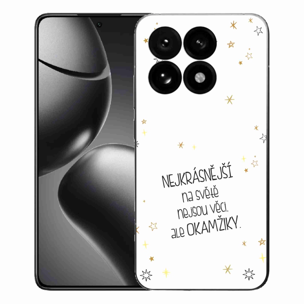 Gél borítás mmCase a Xiaomi 15T-hez - idézem 4 fehér háttér