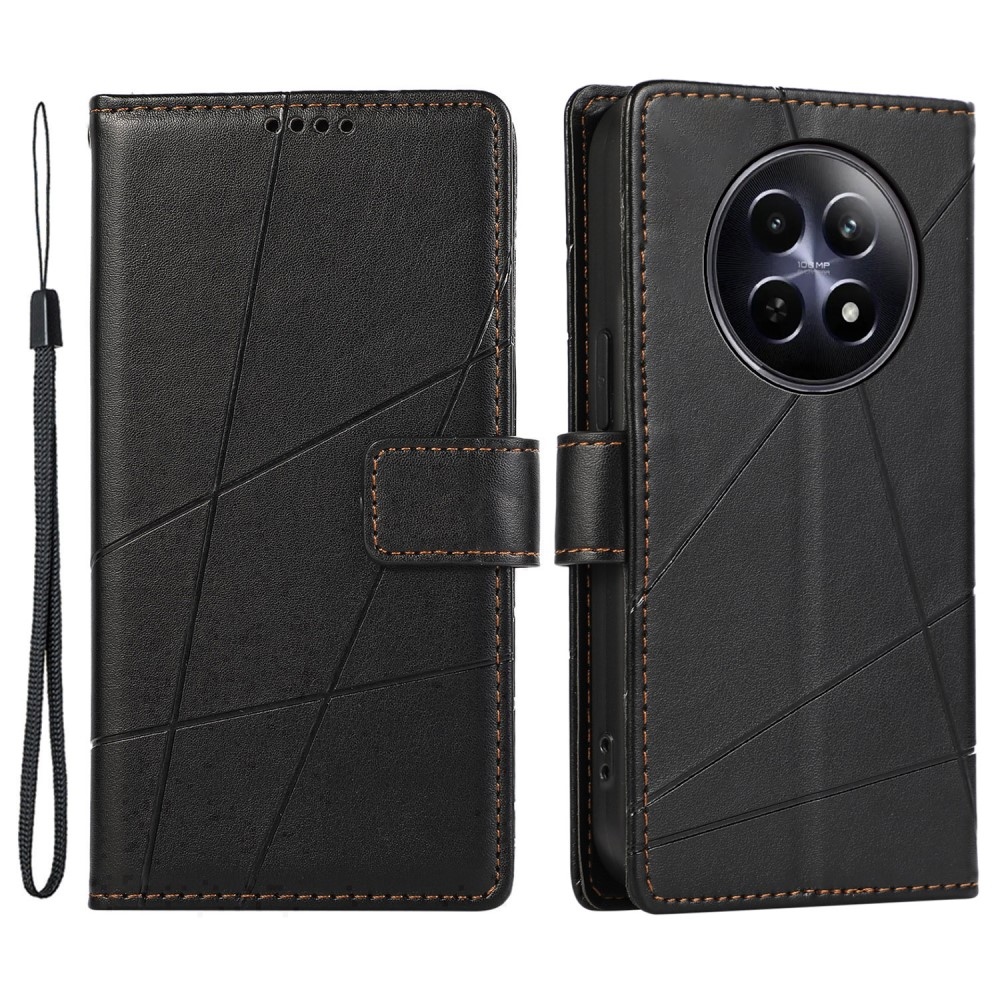 Line könyvtáska a Realme 12 5G/12x 5G készülékhez - fekete