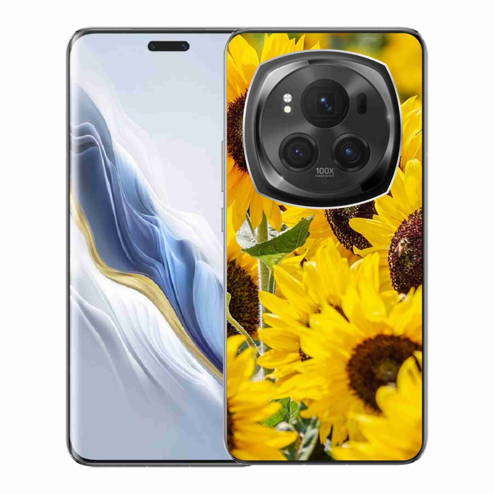 Zselés borítás mmCase a Honor Magic 6 Pro 5G készülékhez - Napraforgó