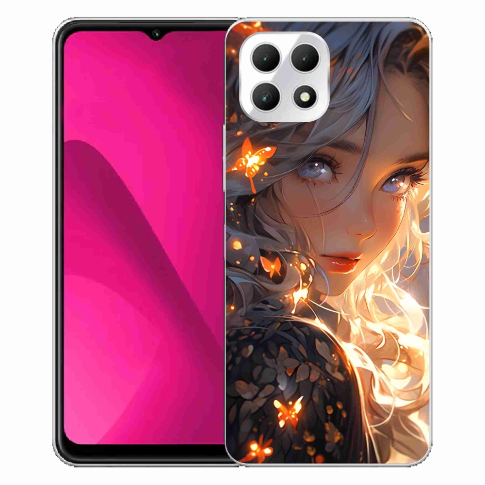 Zselés borítás mmCase a T-Mobile T Phone 2 készülékhez - lány és pillangók