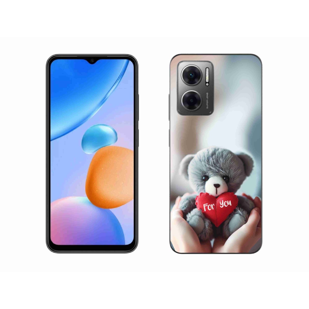 Gél borító mmCase a Xiaomi Redmi 10 5G-hez - mackó a szerelmeseknek