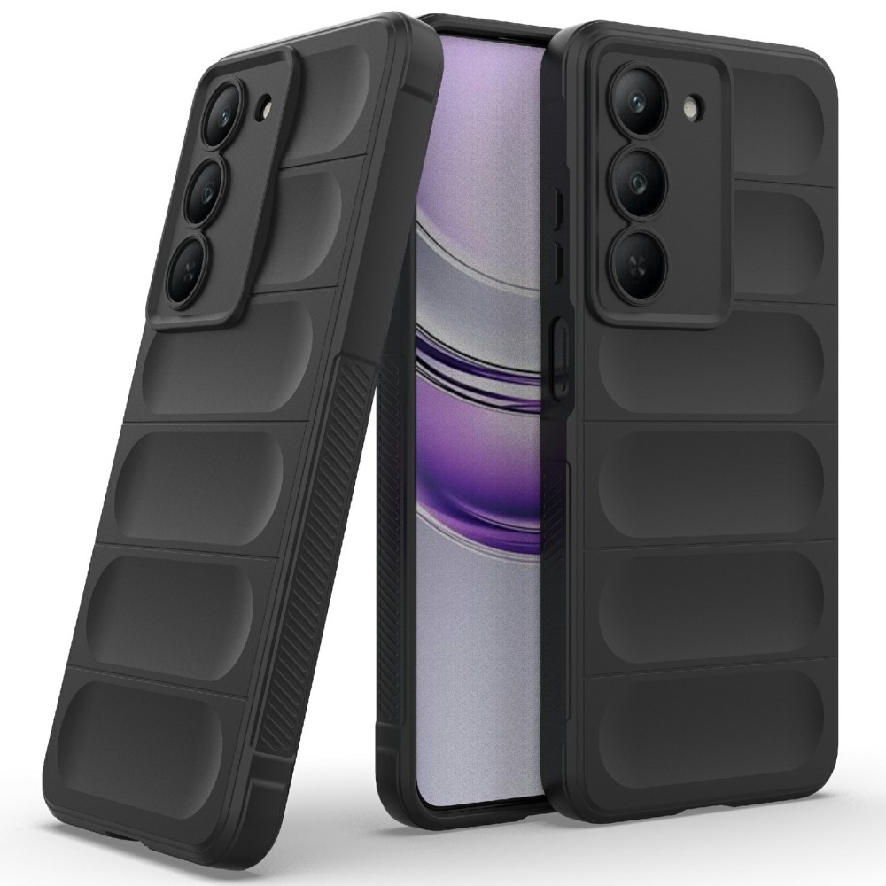 Rugg tartós zselés tok a Realme 14x 5G készülékhez - fekete