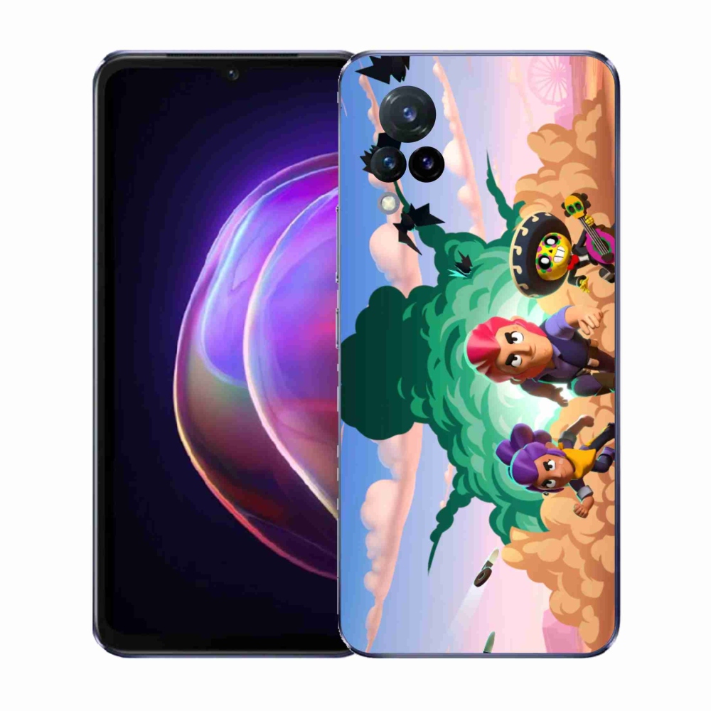 Gél borítás mmCase a Vivo V21 4G/5G-hez - verekedés csillagok