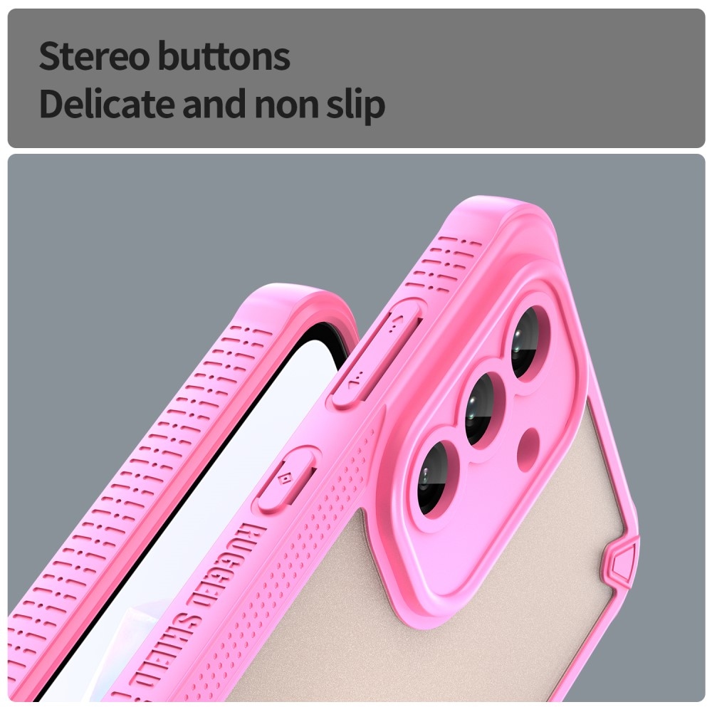 Fagyasztott tartós borítás Samsung Galaxy A56 5G készülékhez - rózsaszín