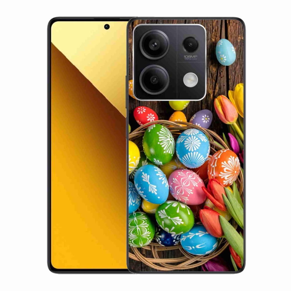 Gél borítás mmCase a Xiaomi Redmi Note 13 5G számára - Húsvéti tojások