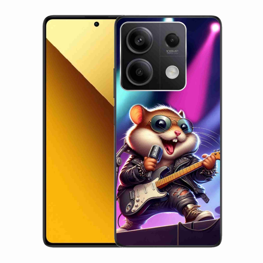 Gél borítás mmCase a Xiaomi Redmi Note 13 5G-hez - hörcsög hintalóval