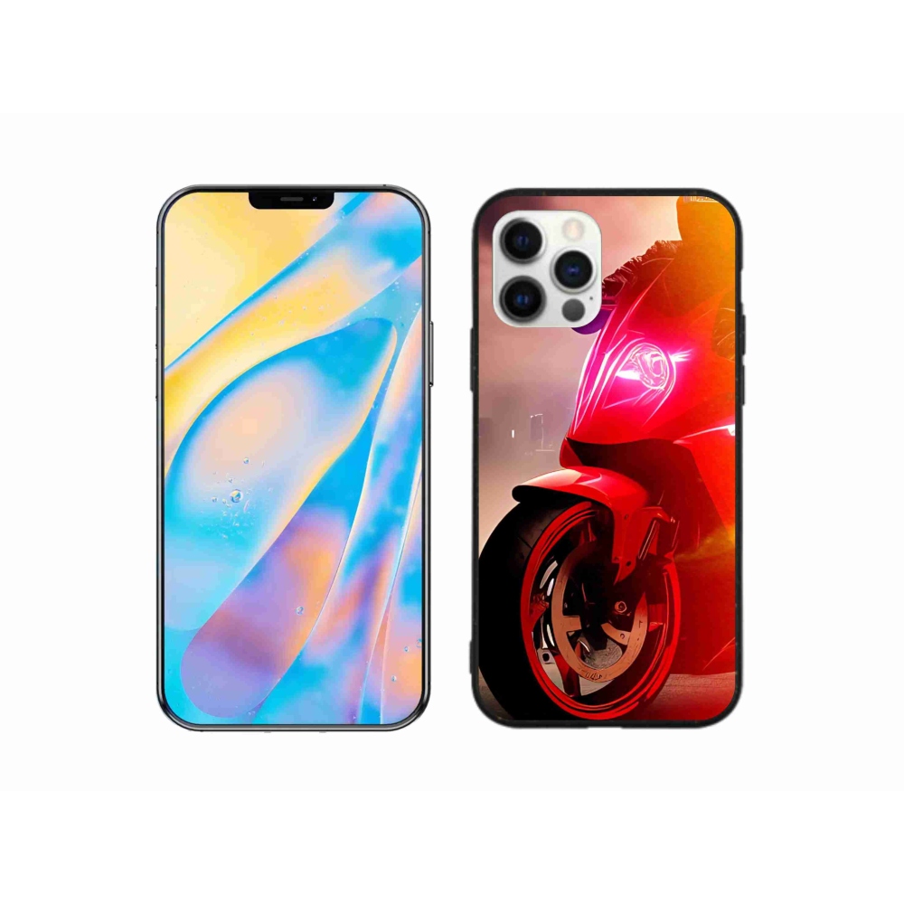 Zselés borítás mmCase iPhone 12 Pro készülékhez - motorbicikli