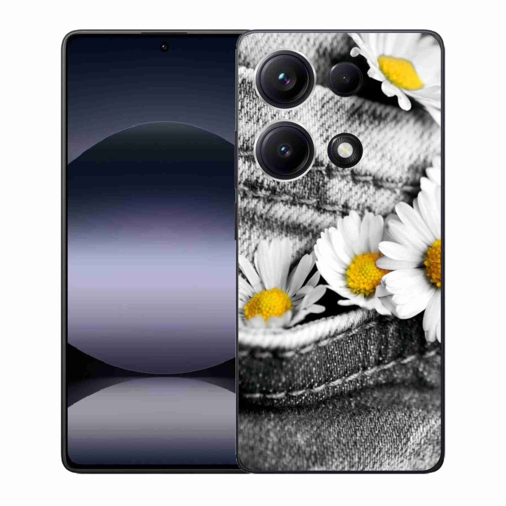 Gél borítás mmCase a Xiaomi Redmi Note 14S-hez - százszorszépek