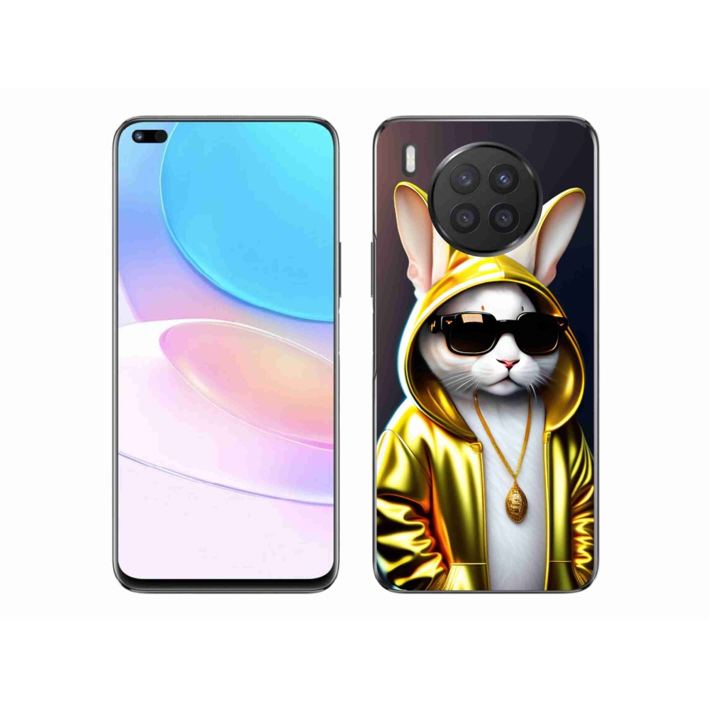Gél borítás mmCase a Huawei Nova 8i számára - cat boss