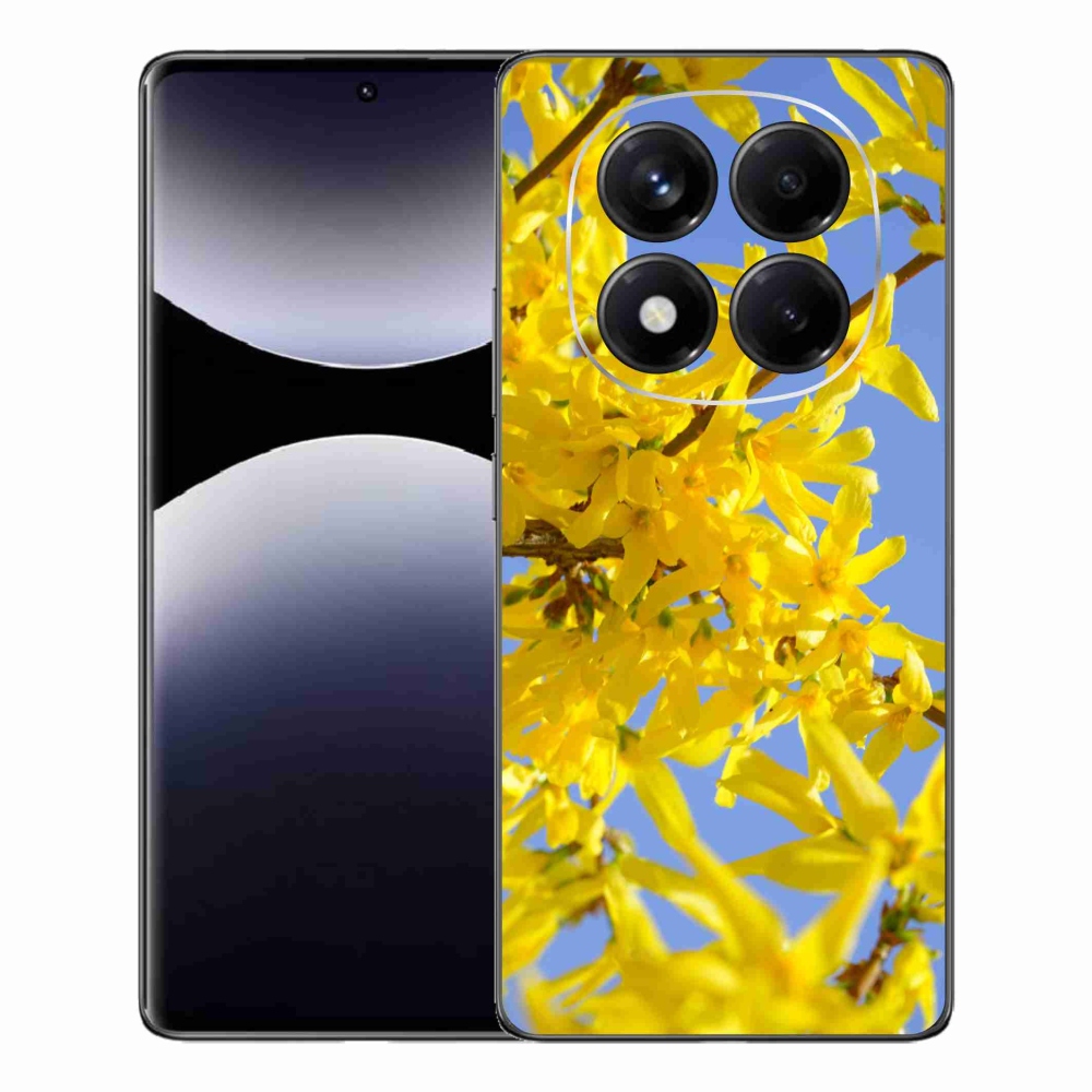 Gél borítás mmCase a Xiaomi Redmi Note 14 Pro számára - sárga virágok