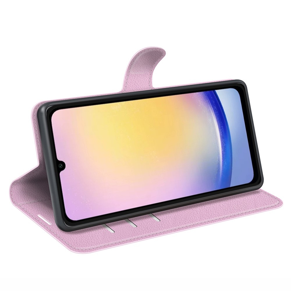 Litchi könyv tok Samsung Galaxy A26 5G - rózsaszínű