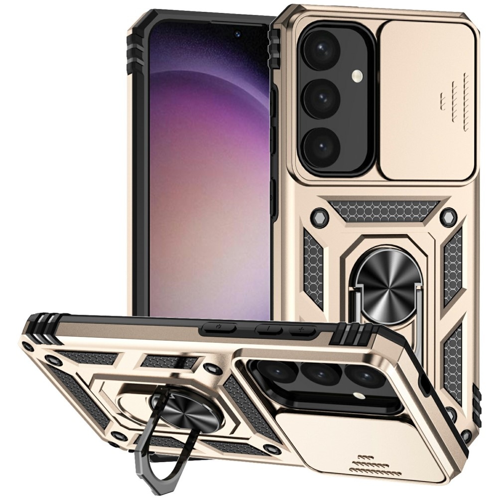 Gyűrűálló borítás Samsung Galaxy S25+ készülékhez - arany színű