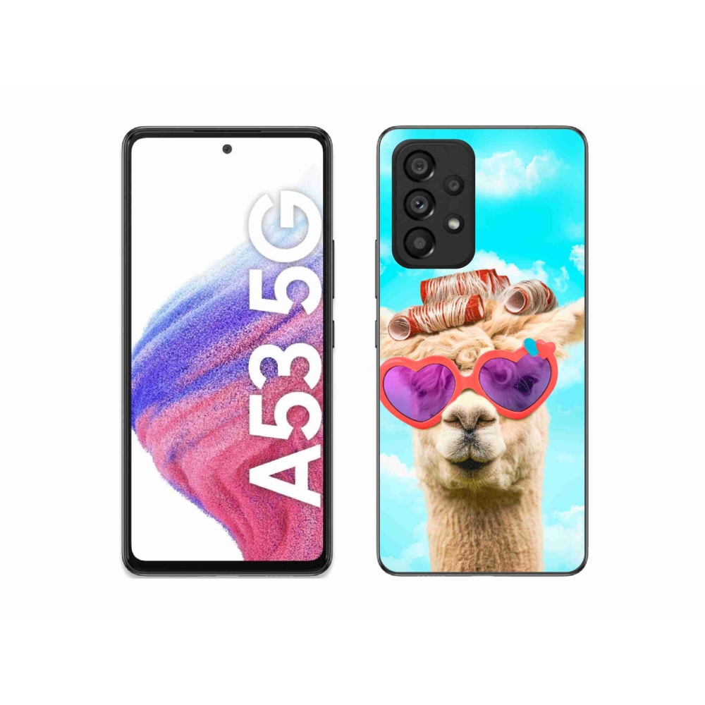 Zselés borítás mmCase Samsung Galaxy A53 5G - szemüveges láma