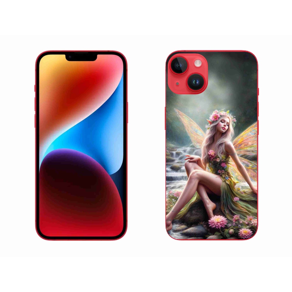 Zselés borítás mmCase iPhone 14 Plus készülékhez - pillangó nő 1