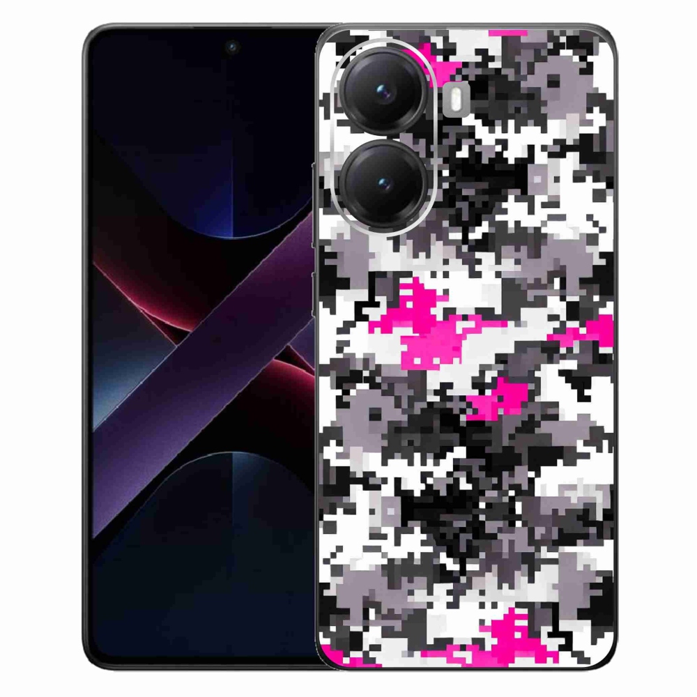 Gél borítás mmCase a Xiaomi Poco X7 Pro 5G számára - álcázó minta 4