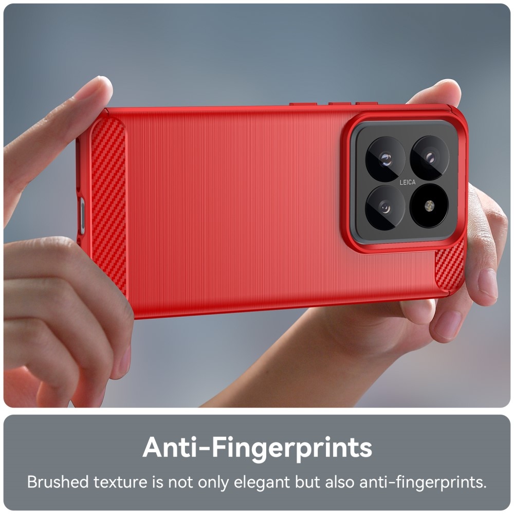 Szénálló zselés tok Xiaomi 14 Pro - piros