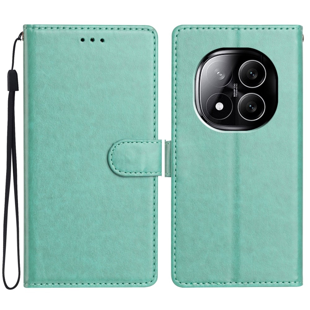 Vérrögök könyv tok Xiaomi Redmi Note 14 Pro 5G/Poco X7 5G - teal - teal