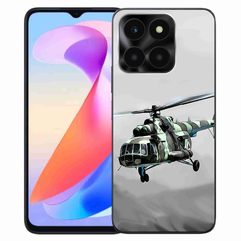 Zselés borítás mmCase a Honor X6a számára - katonai helikopter