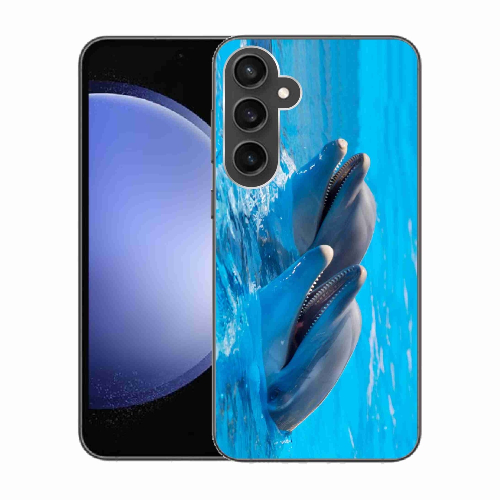 Zselés borítás mmCase Samsung Galaxy S23 FE készülékhez - delfinek