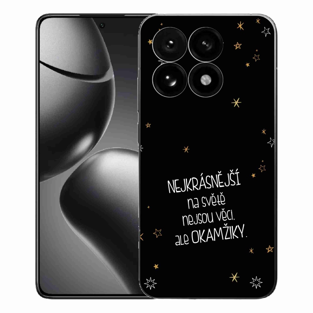 Gél borítás mmCase a Xiaomi 15T-hez - idézem 4 fekete háttérrel