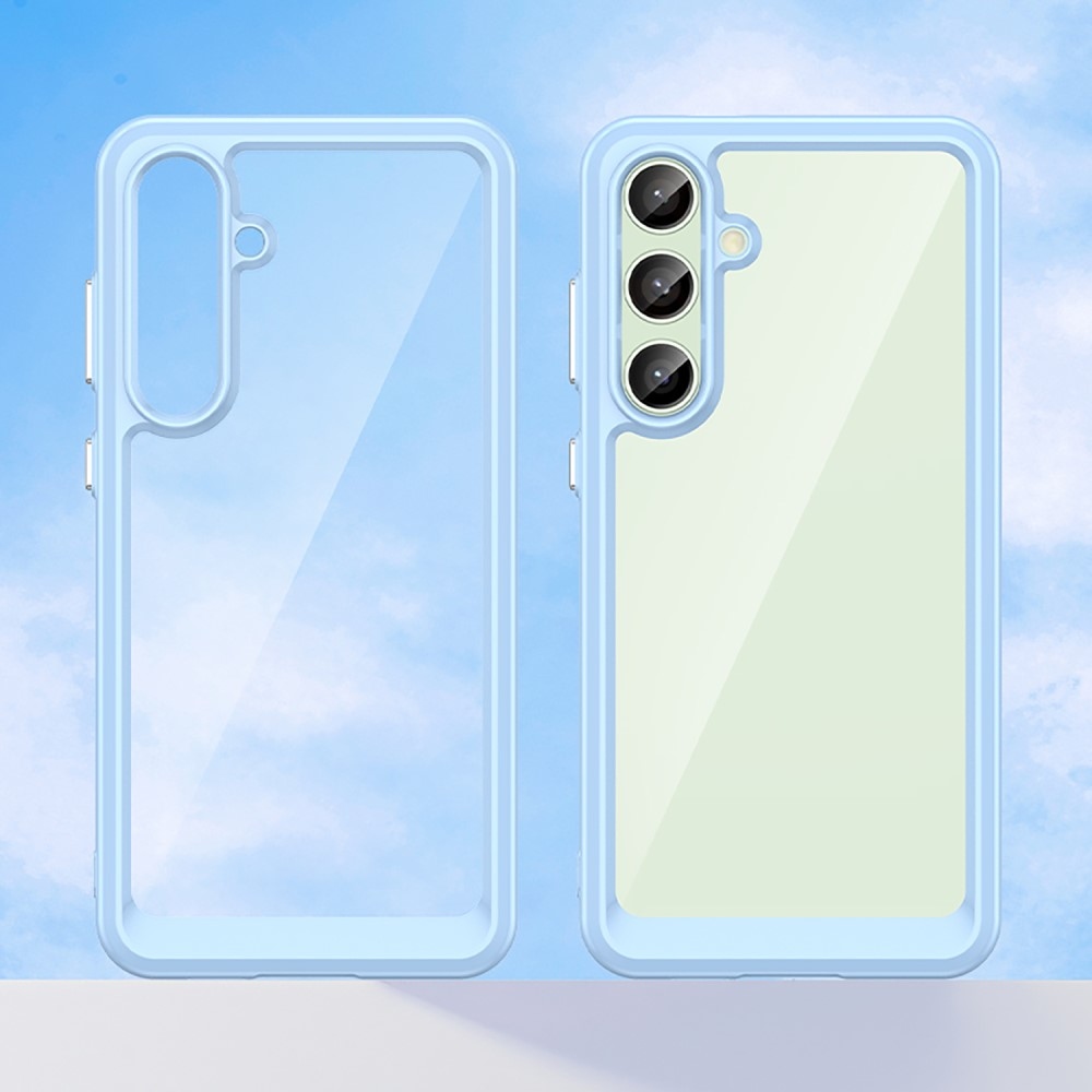 Gél tok kemény hátlappal Samsung Galaxy S24 FE készülékhez - kék