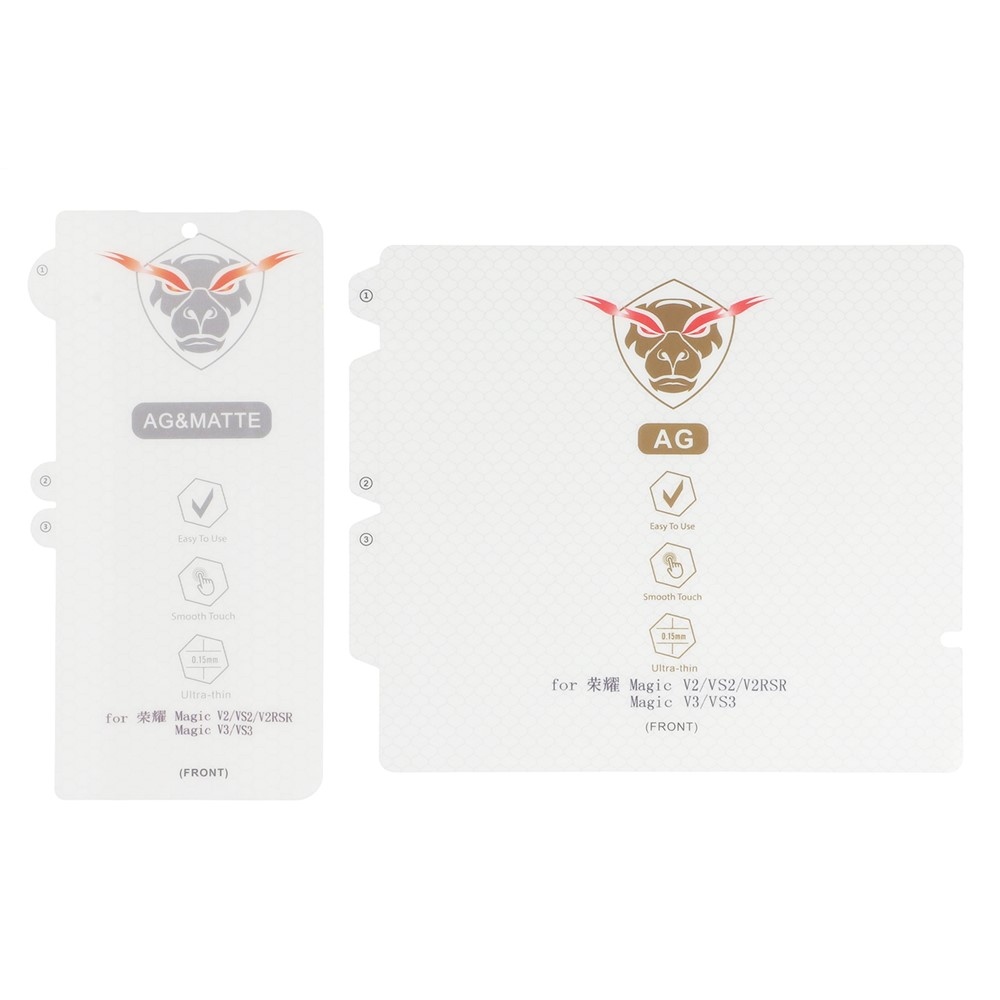 Szett védőfólia belső + elülső teljes képernyő matt a Honor Magic V5-hez