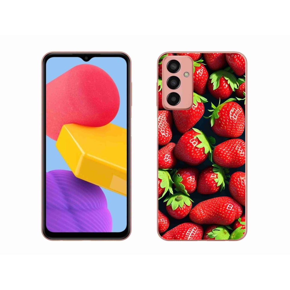 Gél védőhuzat mmCase Samsung Galaxy M13 készülékhez - eper