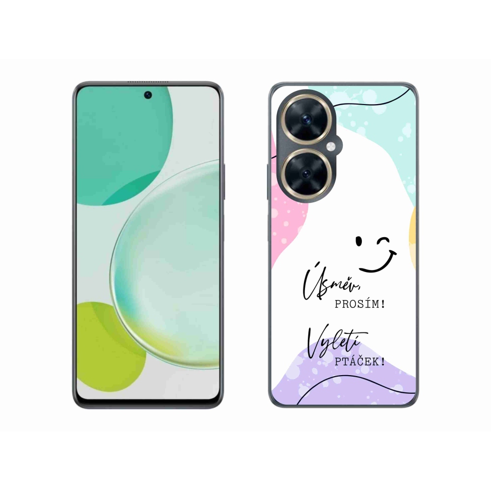 Gél borító mmCase a Huawei Nova 11i készülékhez - vicces szöveg 4 fehér háttérrel