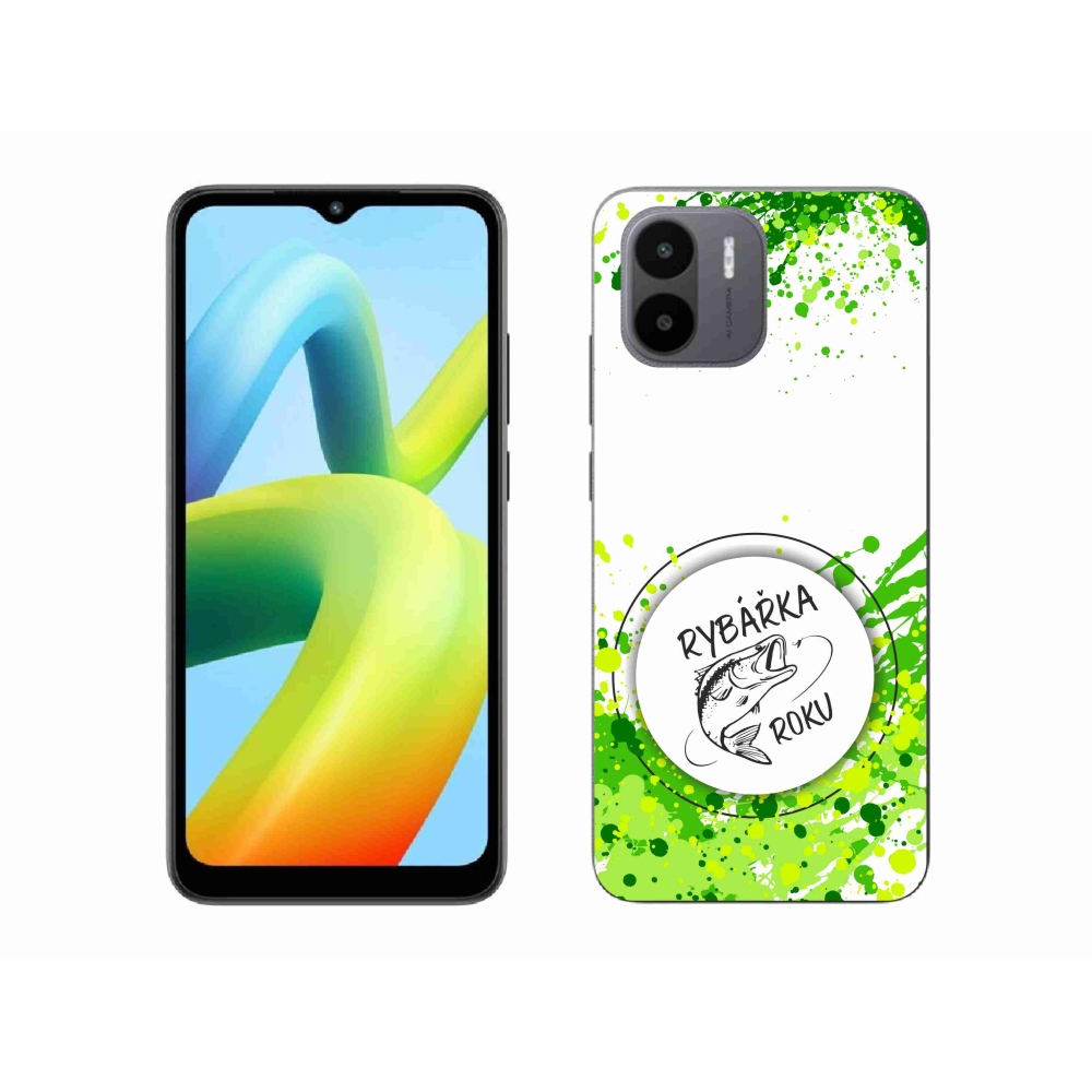 Gél borító mmCase a Xiaomi Redmi A1-en - az év halászának fehér háttere